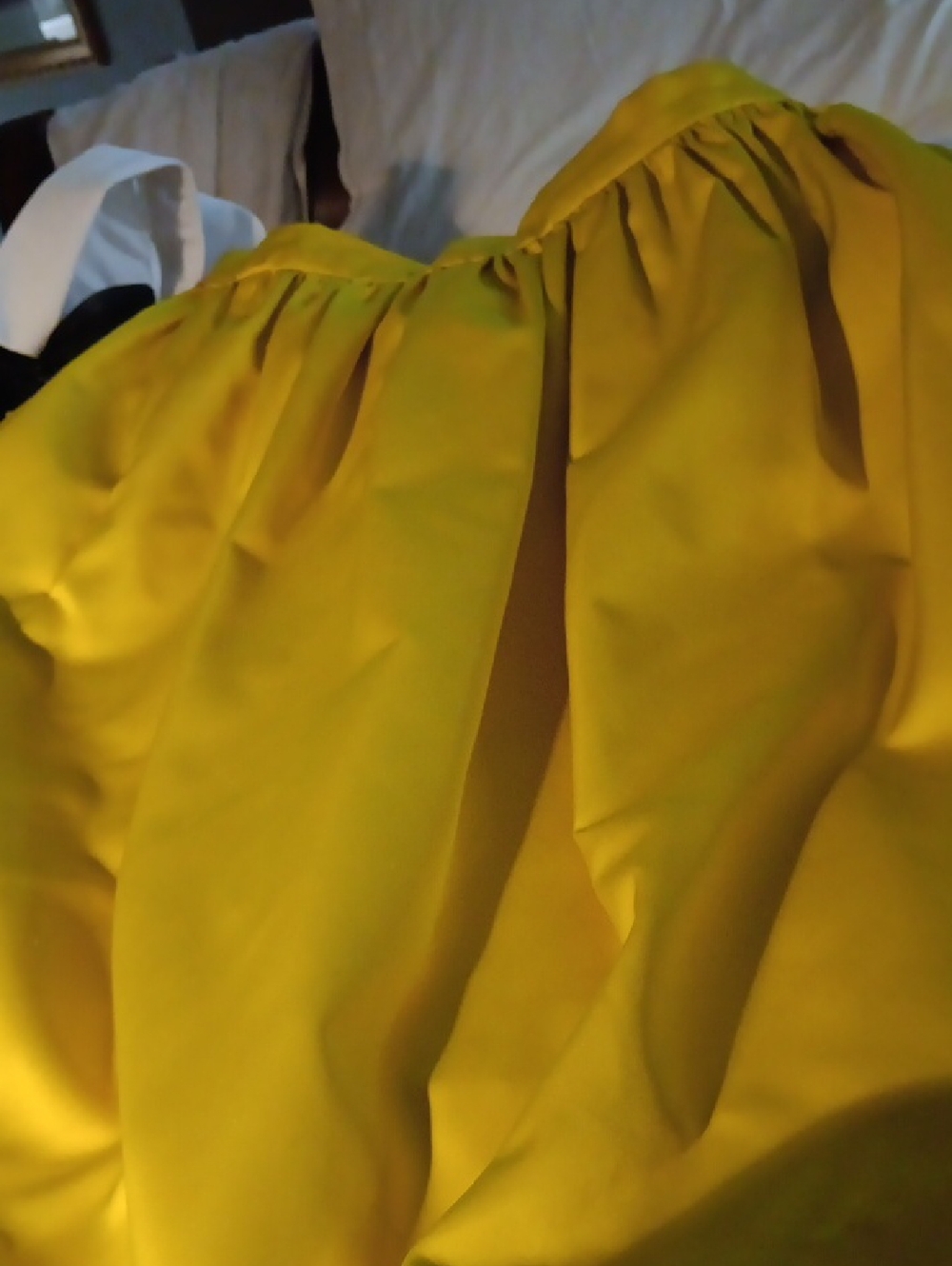 Lela Rose Women’s Yellow Green A-Line Skirt
